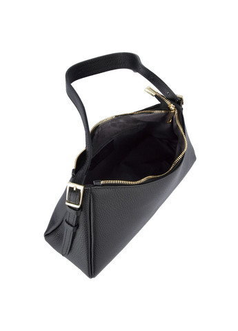 Жіноча шкіряна сумка-багет 03988 чорна Virginia Conti (335076740)