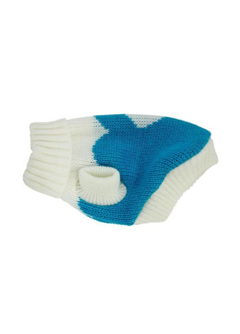 Вязаный акриловый свитер для котов и кошек Pet Style "Синее сердце" XL No Brand - (323234071)