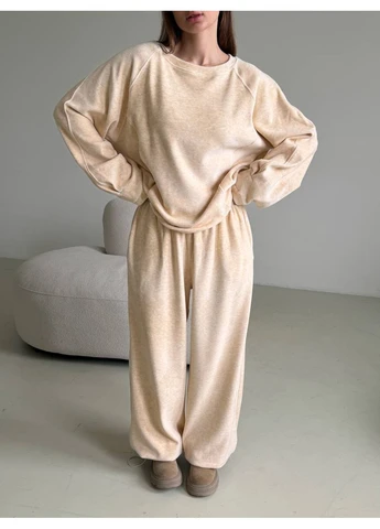 Костюм из вискозы, свободного кроя, на стяжках, мод РУС - 644,, No Brand (389932252)