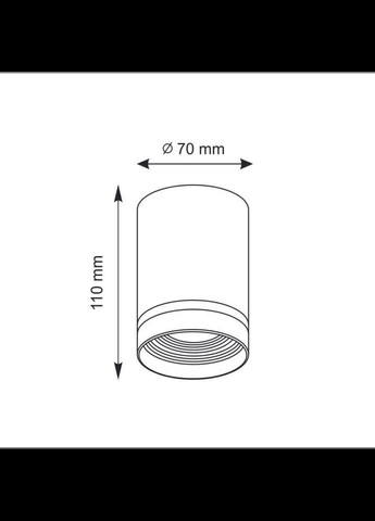Точечный светильник 319890 Fabri GU10 1x10W IP20 BK (047492) Goldlux (361312413)