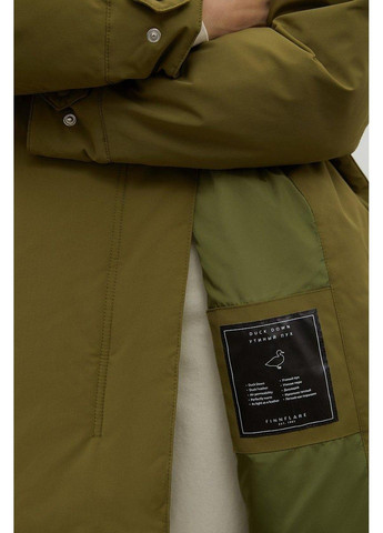 Оливковый (хаки) зимний Пуховик Finn Flare