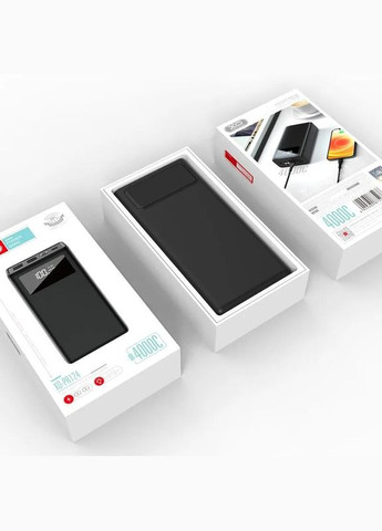 Внешний аккумулятор Power bank PR124 40000 мАч с быстрой зарядкой и фонариком XO (307576533)