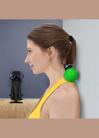 Массажный мяч двойной с шипами Spike+ 7 x 16 см Green () 4FIZJO P-5905973403351 (341528896)