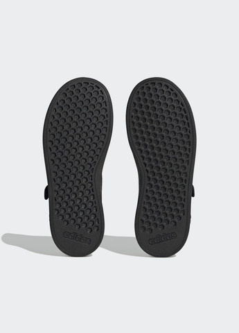 Чорні всесезонні кросівки grand court elastic lace and top strap adidas