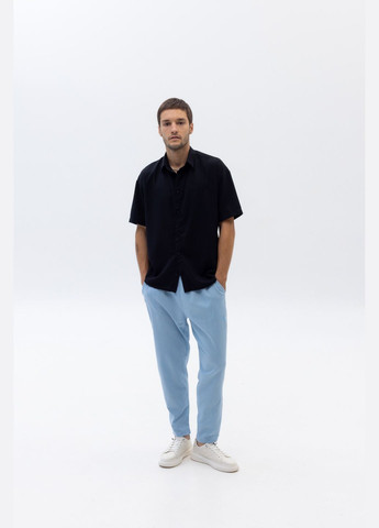 Голубые классические, повседневный, кэжуал летние брюки Vakko