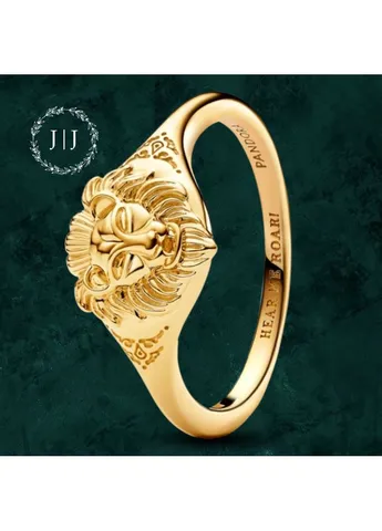 Серебряное кольцо "Лев Ланнистеров" Игра Престолов Pandora (Пандора) 163139C00 с покрытием 14к золотом 16 No Brand (377072318)