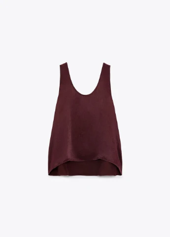 Атласный топ Zara (299809737)