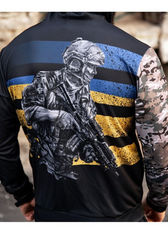 Чоловічий костюм демісезонний з Гербом України чорний Freedom (363317838)