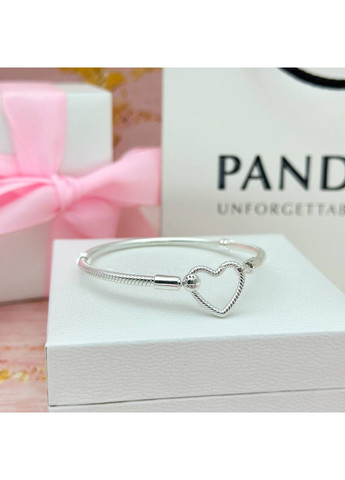 Серебряный Браслет Пандора с открывающейся застежкой-сердцем 599539C00 Kabluchka (355347416)