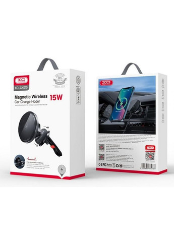 Держатель для смартфона CX015 15W Qi Black XO (313238594)