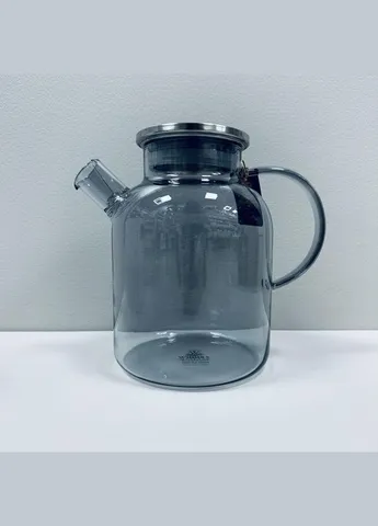 Чайник для заварювання 1600 мл з металевою кришкою Thermo Smoky Grey 888811002 Wilmax (321967638)