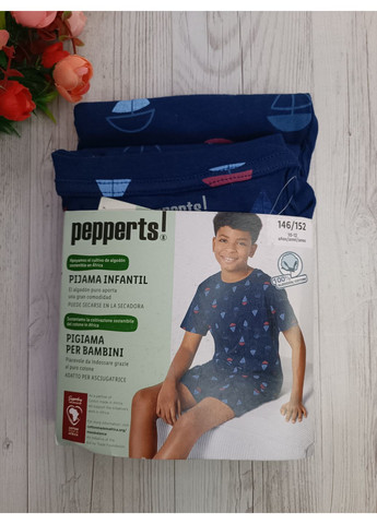 Синя всесезон піжама для хлопчика літня Pepperts