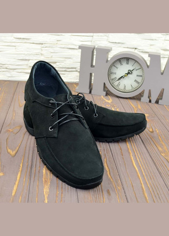 Черные мужские кожаные туфли на шнурках. 41 размер Vasha para на шнурках