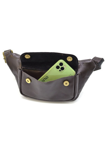 Мужская кожаная сумка на пояс 14х29х5 см TARWA (315870000)