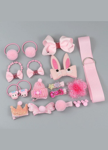 Набор украшений для волос в подарочной упаковке. Подарочный набор резинок и заколок на 18 шт. No Brand (317183478)