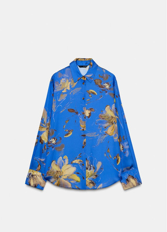 Цветная рубашка с цветами Zara