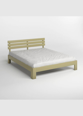 Двуспальная деревянная кровать Новара (RAL1020) 160х200 см (MBG-4205) Mebigrand (368279672)