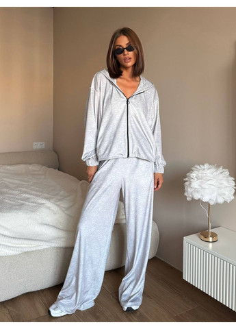 Костюм трійка кофта,топ,штани,велюровий з регулюючими шлеями,кишенями,капюшоном Україна (361648533)