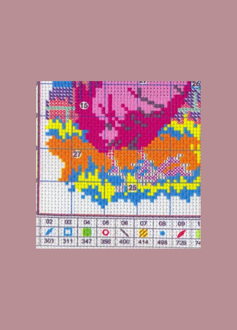 Набір для вишивання за нанесеною на канву схемою "The big cock". AIDA 14CT printed, 27*21 см Joy Sunday (313612946)