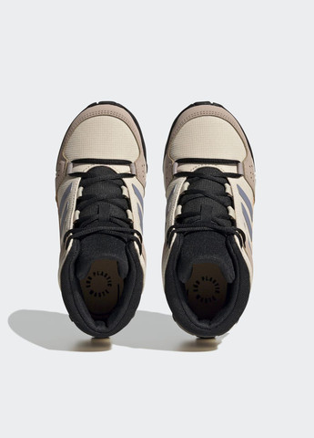 Бежевые всесезонные туристические ботинки terrex hyperhiker mid adidas