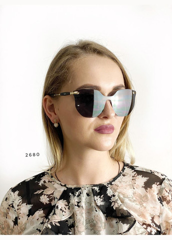 Трендові сонцезахисні окуляри без оправи, чорні No Brand (302370744)