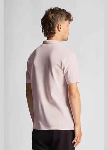 Рожева футболка поло plain polo shirt Lyle & Scott