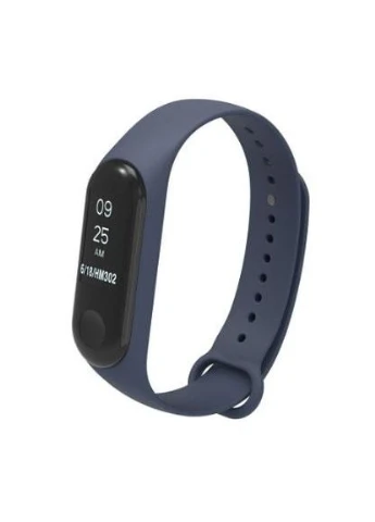 Силиконовый ремешок для фитнес-браслета Xiaomi Mi Band 3 - Navy Blue Primo (334011664)