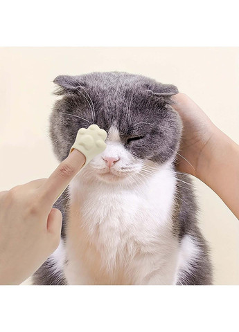 Силіконова щітка для чищення зубів та масажу ясен домашніх тварин (3 штуки в наборі) Yu Xin (338656740)