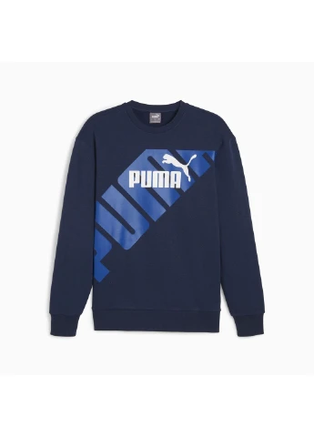 Синя демісезонна світшот power men's graphic sweatshirt Puma