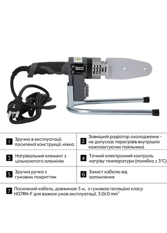 Паяльник для пластиковых труб STD-101 Ø20-32 (автоматический 600W) Thermo Alliance (400291791)