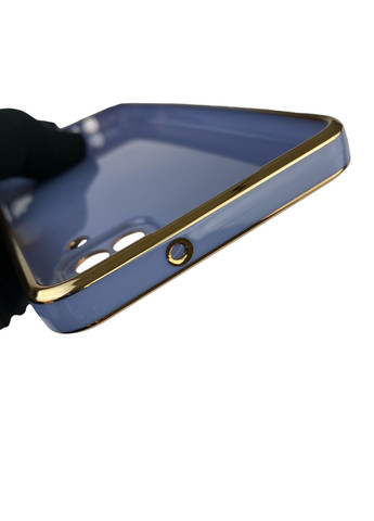 Чохол для Galaxy A12 (SM-A127F) з кільцем MagSafe із золотою окантовкою на самсунг а12 синій gs1 Samsung (366229884)