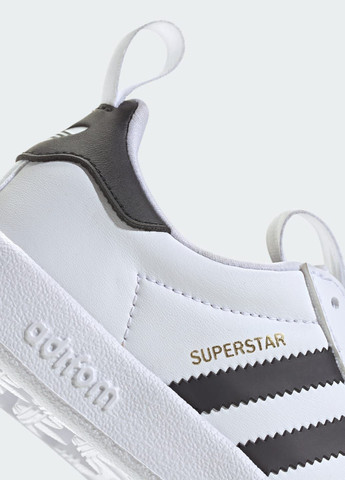 Белые всесезонные кроссовки adifom superstar 360 kids adidas
