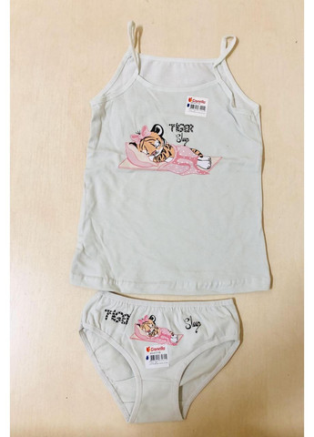 Розовый комплект белья майка хлопок для девочки 92 98 104 110 116 122 128 134 No Brand