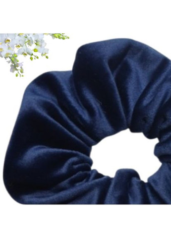 Резинка для волос велюровая синяя Hand Made UA 15 см Handmade (368772284)
