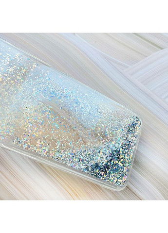 Чохол з плаваючими блискітками на Samsung Galaxy A34 5G (A346) Сріблястий Creative (360657652)