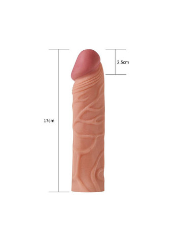 Насадка на пенис Pleasure XTender Penis Sleeve Добавьте 1 Телесно - CherryLove Lovetoy (282710696)