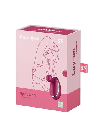 Вибратор для наружной стимуляции Spot On 1 Berry, гибкий отросток Satisfyer (303893918)