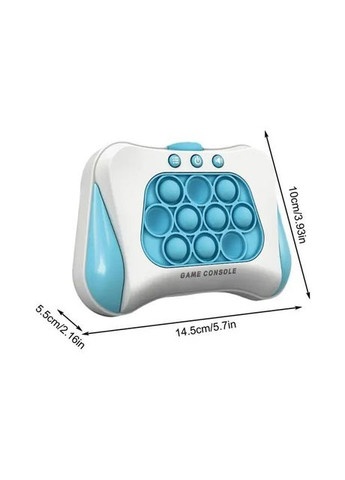 Электронная приставка консоль Quick Push Game приставка игры Pop It Антистресс-тек ток Blue/White No Brand (365721774)