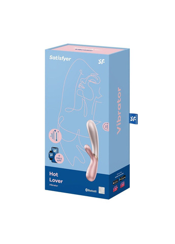Смарт вибратор Hot Lover с подогревом розовый Satisfyer (316253530)