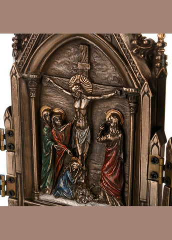 Настольная Икона Триптих 20х10 см 76234A4 полистоун с бронзовым покрытием Veronese (302239292)