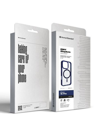 Чохол до мобільного телефона (ARM78711) ArmorStandart Unit MagSafe Apple iPhone 16 Pro Dark Blue (326594717)