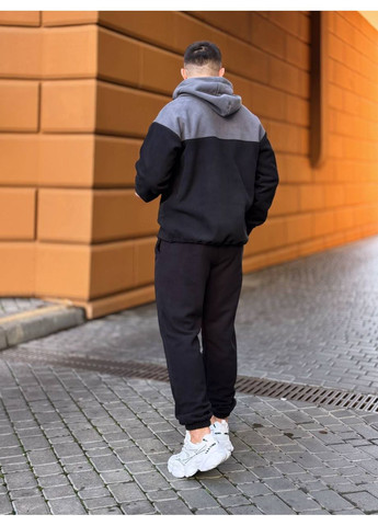 Теплий чоловічий костюм з флiсу чорного кольору 36225 Fashion (370881869)