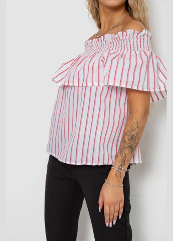 Червона блуза в смужку Fashion