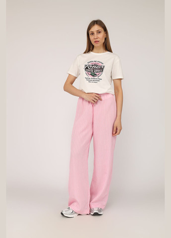 Футболка з коротким рукавом жіноча колір молочний CB-00275254 Carla Mara - (330223271)