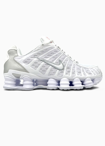 Кросівки жіночі і чоловічі Nike Shox TL White | Найк Шокс ТЛ білі No Brand білі демісезони (341264125)