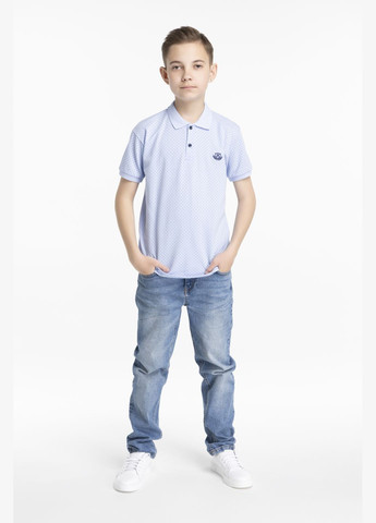 Голубой детская футболка-поло для мальчика Alisa