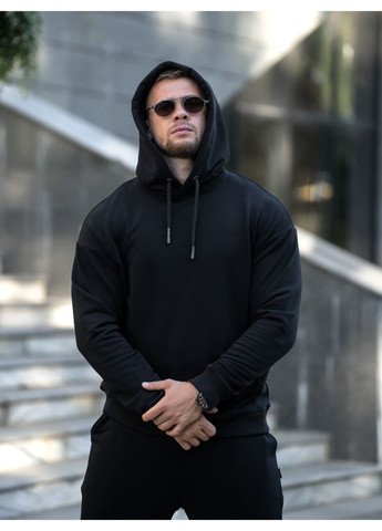 Спортивный костюм мужской демисезонный с худи и спортивными штанами ROVER Черный Teamv (361384842)