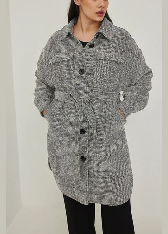 Чорне Пальто демісезон,чорний-білий, NA-KD