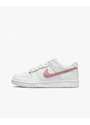 Білі кросівки dunk low gs white dh9765-100 Nike