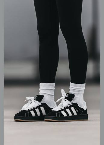 Кросівки жіночі і чоловічі Adidas Campus 00s x Korn black white | Адідас Кампус чорні білі No Brand чорні всесезони (315018934)